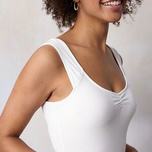 LC Lauren Conrad Ruched Front Bodysuit